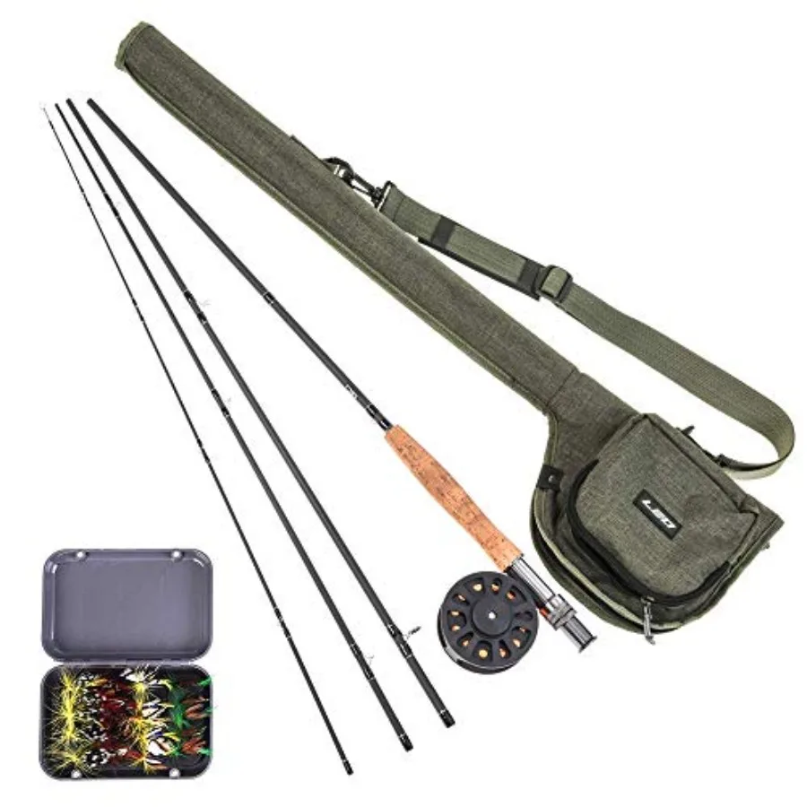 

Fly Fishing Rod Case Portable Fishing Tackle Bag Canvas Fly Rod Storage Bag for Reels Durable Carry Case in Black
