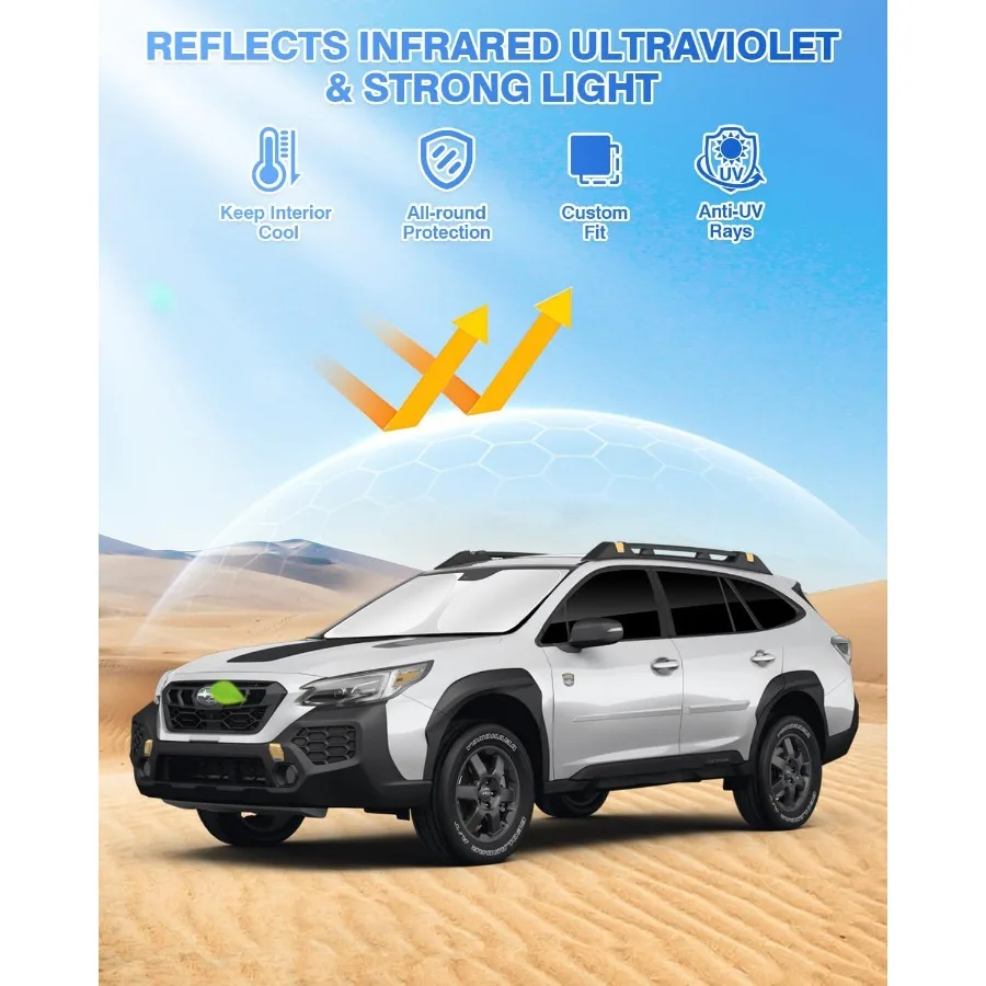 Pára-sol para 20202025 subaru outback acessórios pára-brisa sombra lateral janela traseira sombra capa viseira de sol escudo privacidade pr