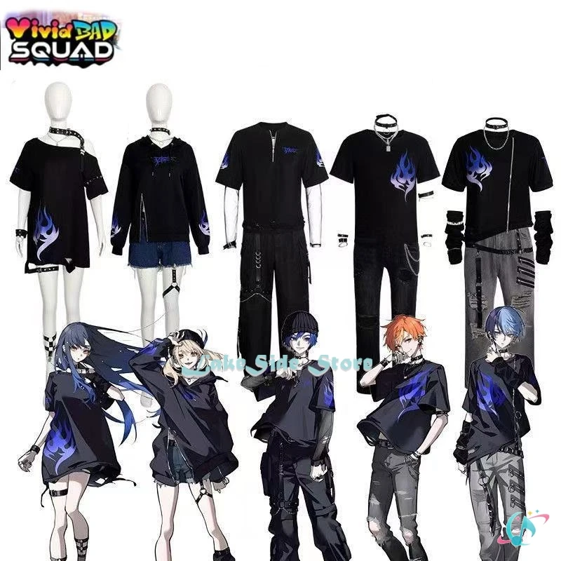 

Halloween Team Cosplay VBS Aoyagi Toya Shinonome Akito Shiraishi An Azusawa Kohane Kaittoo Cosplay Costume Project Sekai Uniform