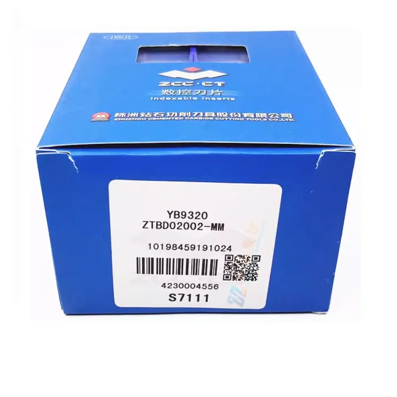 

50pcs ZCC CT Original ZTBD02002-MM YB9320 Lathe Tool Carbide Milling Turning Tools
