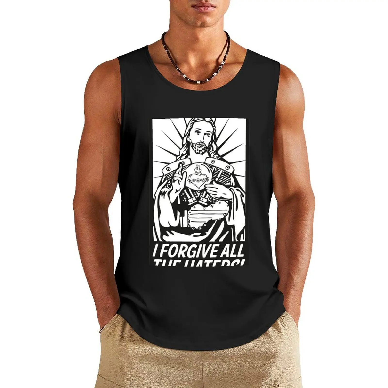 

Jesus SHOVELHEAD Tank Top gym Men's t-shirts basketball Japanese t-shirt