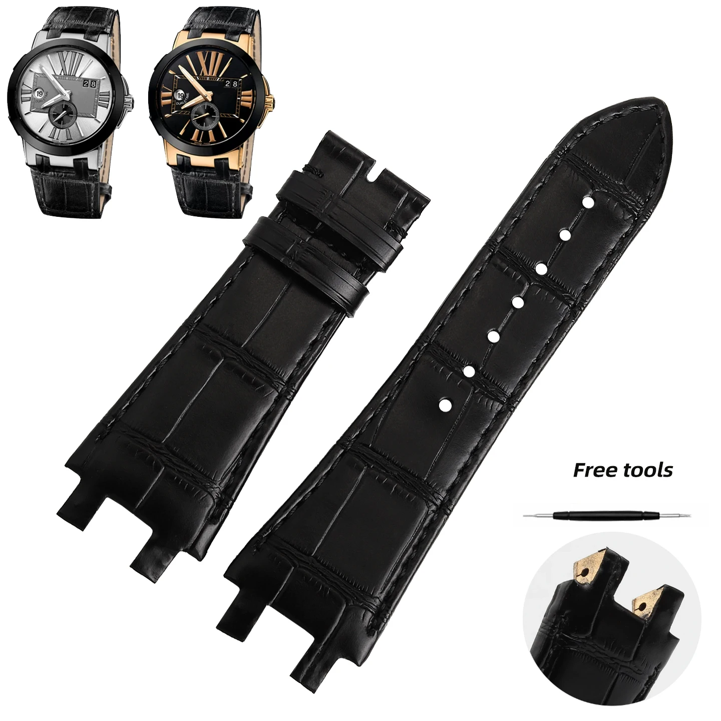 pour-montre-ulysse-nardin-blast-series-bracelet-a-interface-biconvexe-bracelet-noir-246-00-cadran-43mm-bracelet-en-cuir-de-vachette-de-haute-qualite