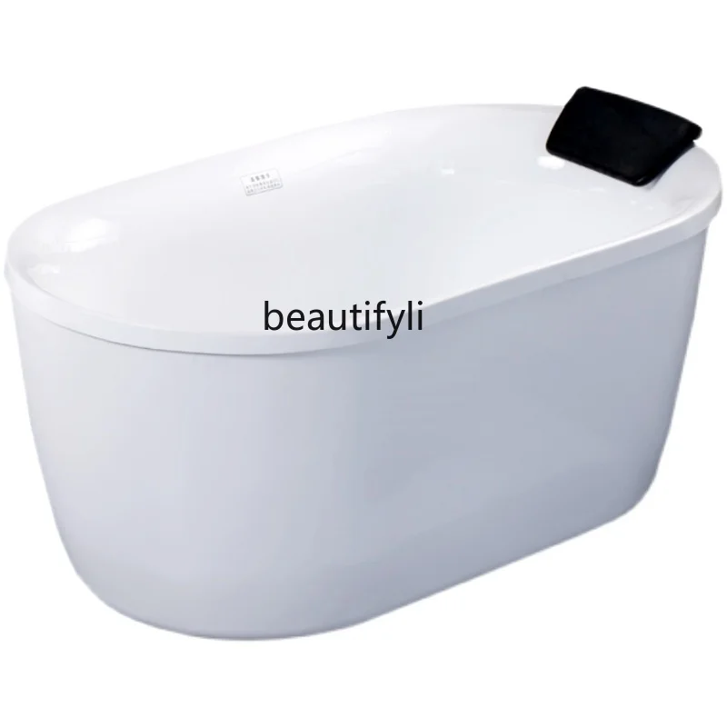 Acrylic Bathtub Independent Small Apartment Color Bathtub Adult Home Use Bathtub Parent-Child Spa Cylinder