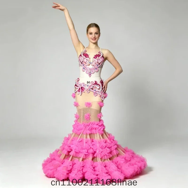 Belly Dance Costume Fishtail Skirt Exclusive Design Premium Customized Performance Outfit Oriental Stage Competition Set