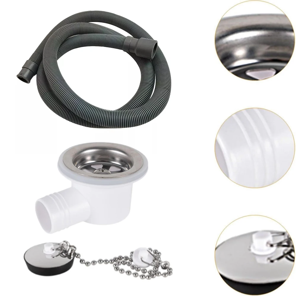 

1Set Caravan Downpipe Drain Kits For Dometic Smev Waste Fitting Angled With 20mm 3/4" Flexi Hose 9600050027 AC540 RV Accessories