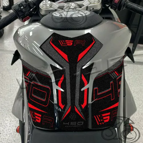 Imagen 2 del producto Almohadilla de tanque lateral para motocicleta, pegatina protectora de agarre de rodilla de Gas, accesorios antideslizantes, para 450SR 450 SR 3M