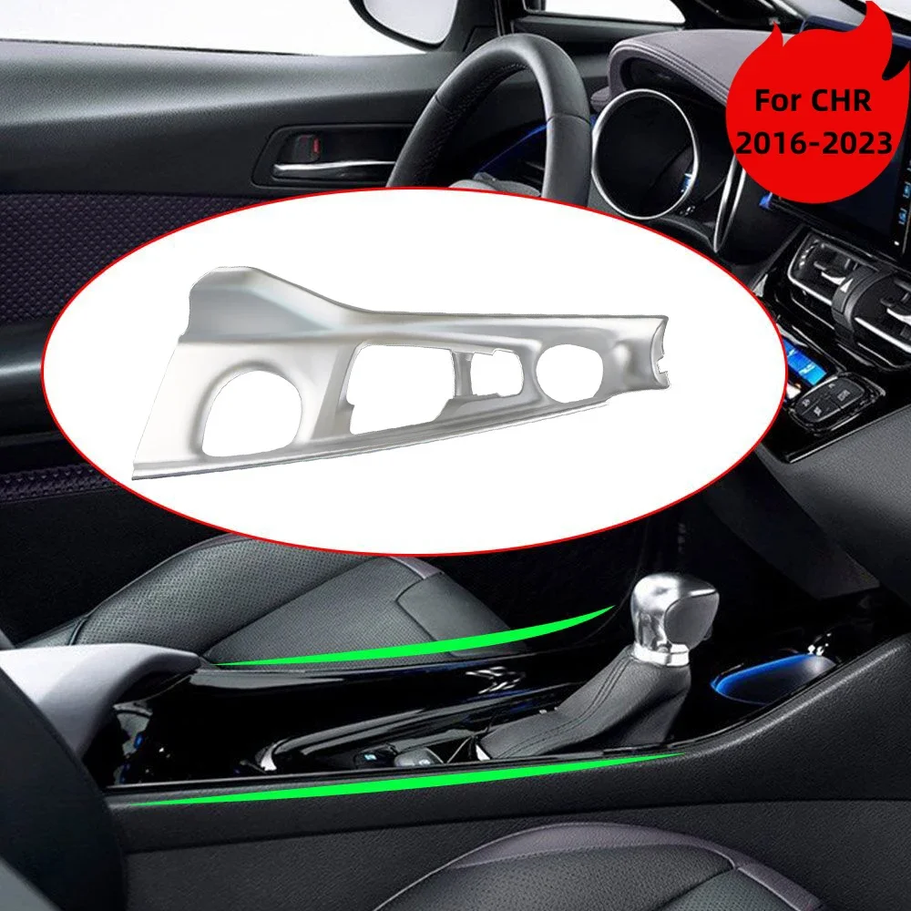 LHD Car Stickers for Toyota C-HR CHR 2016 -2023 Front AC Outlet Cover Window Lift Switch Headlight Button Panel Trim Gear Shift