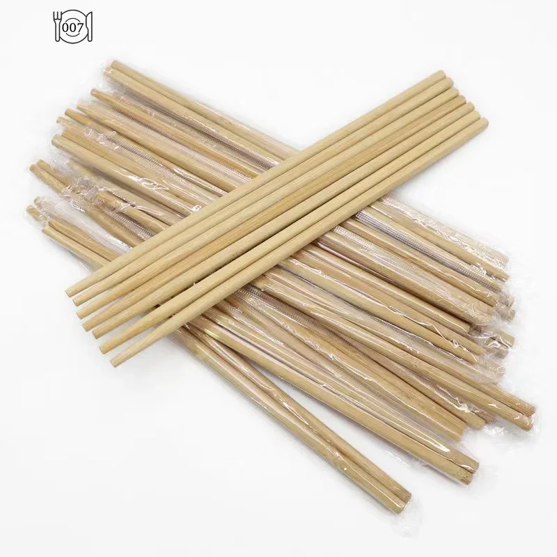 Disposable Convenient Tableware Wholesale Restaurant Chopsticks Health Carbonized Chopsticks Blue and White Bamboo Chopsticks