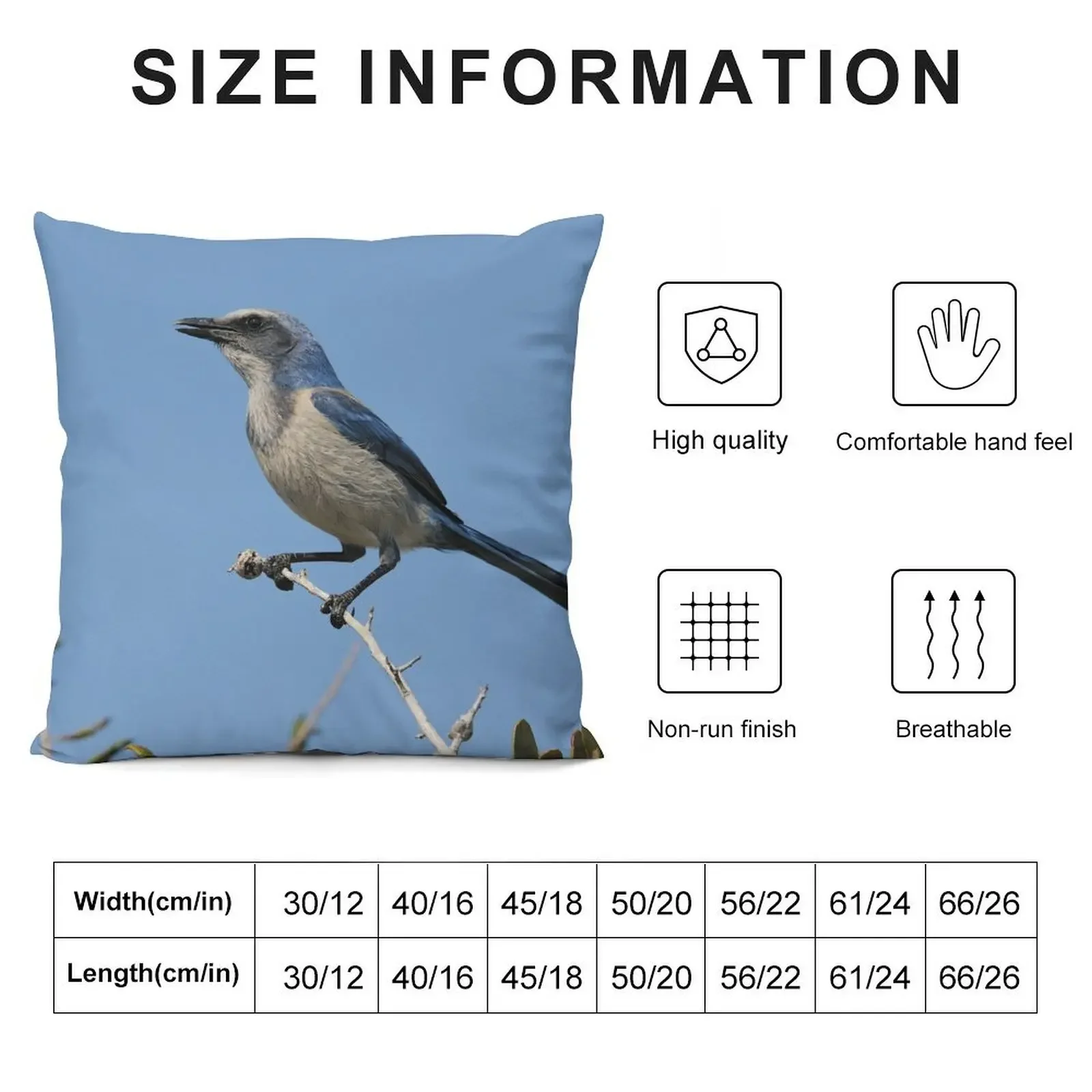 Just Looking Around- Florida Scrub-jay Throw Pillow Luxury Sofa Cushions christmas decorations 2025 sleeping pillows pillow