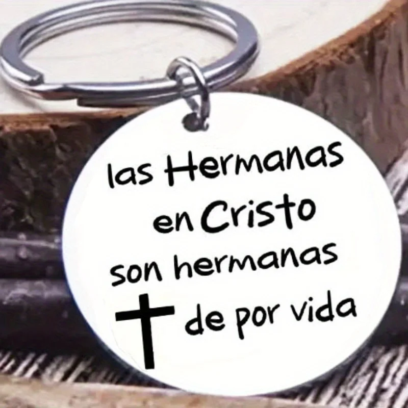 1PC Keychain To Sisters in Christ Cristo Hermanas Gifts