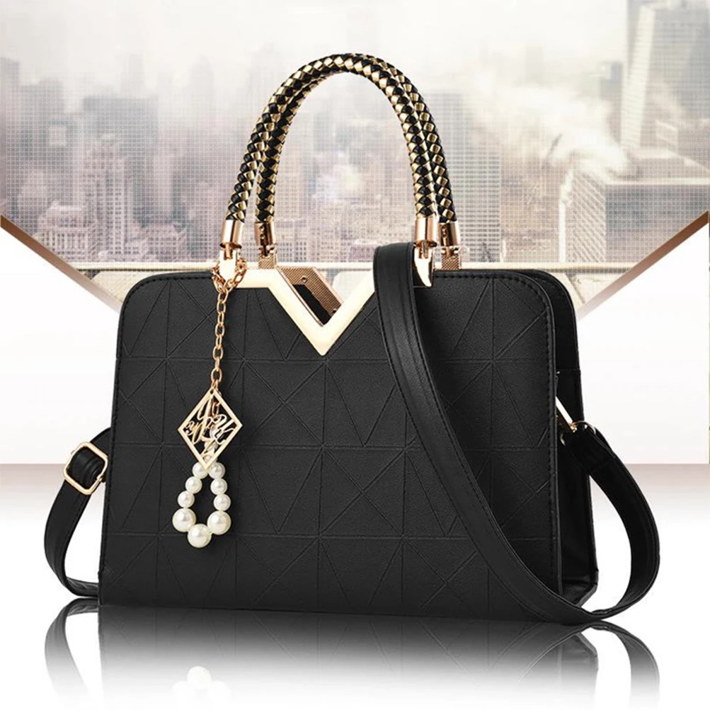 Top-handle Bags Designer Shoulder Bag for Women Fashion Handbags High Quality Unusual Pu Shell Bags Beading Zipper Luxury Brand