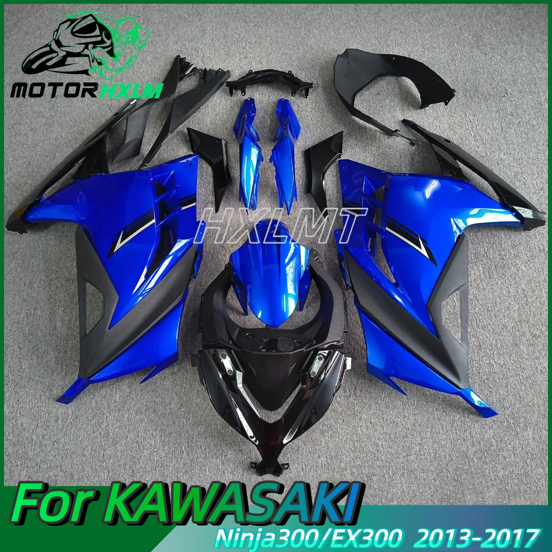 New ABS Motorcycle Fairing Kits For Kawasaki Ninja 300 2013 2014 2015 2016 2017 EX300 ZX300R Fairings Kit Set Glossy Black 4