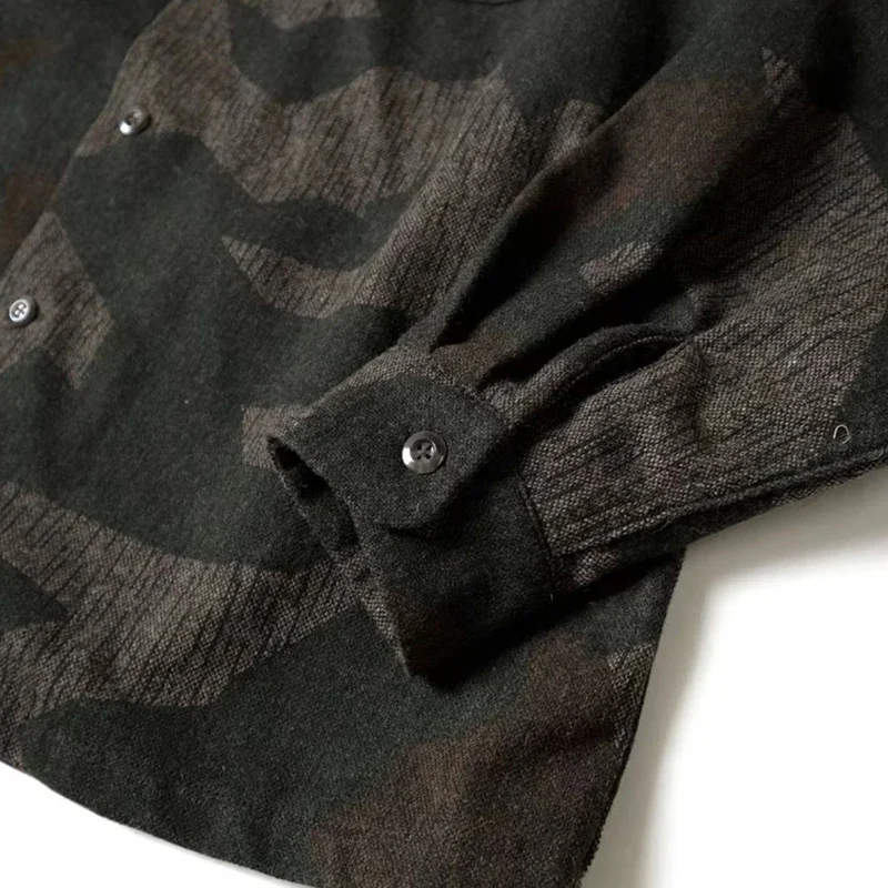 Kapital Long Sleeves Exclusive Extinct Japanese Camouflage Coat Outwear Casual Single Breasted Men Women Autumn Jacket