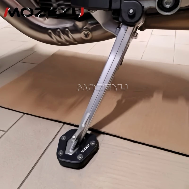 For Moto Guzzi V100 Mandello S 2023 2024 2025 2026 Motorcycle Kickstand Foot Side Stand Extension Enlarge Foot Pad Support Plate