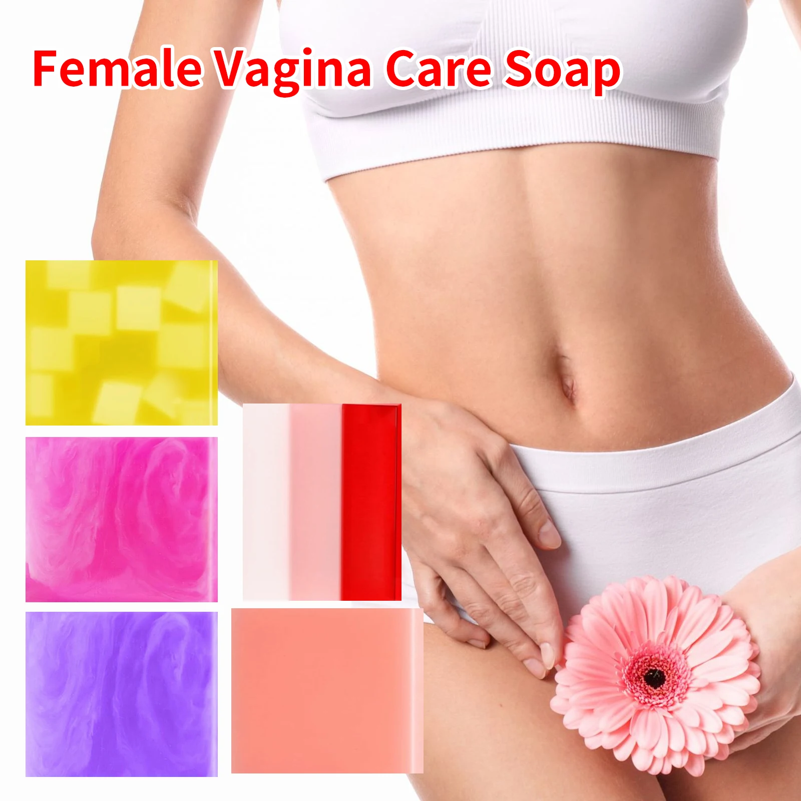 

Female Wash Soap Yoni Bar Soap for Women Ph Balance Strawberry Remove Odor Deep Cleaning Moisturizing Private Parts Products
