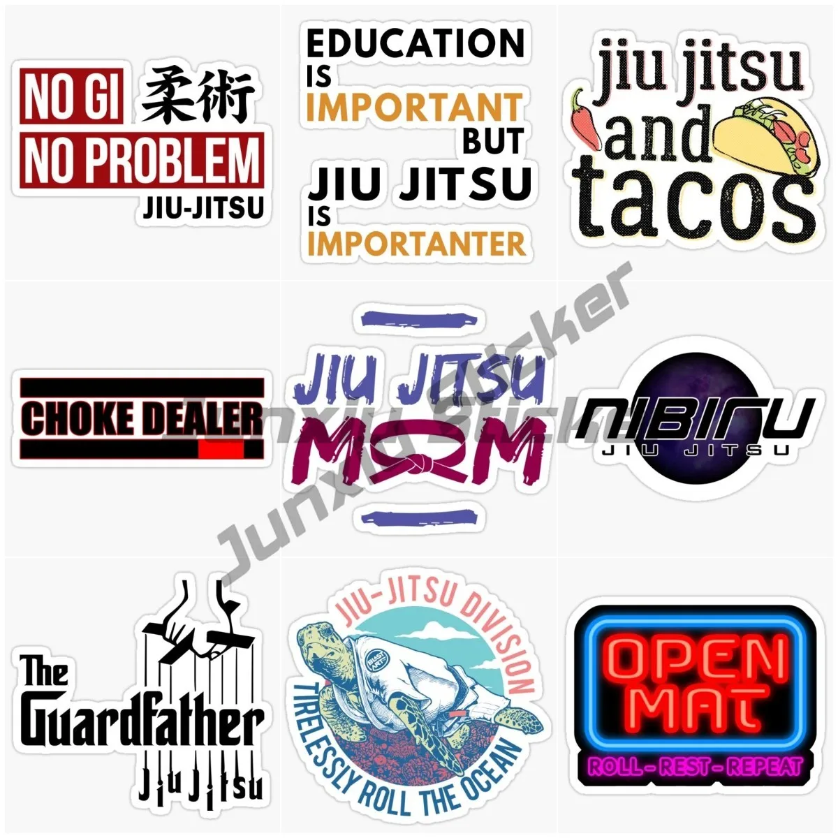 

Brazilian Jujutsu JIU-JITSU Car Stickers Are Suitable for Any Smooth Flat PVC Material, Vinyl Waterproof and Sunscreen Stickers