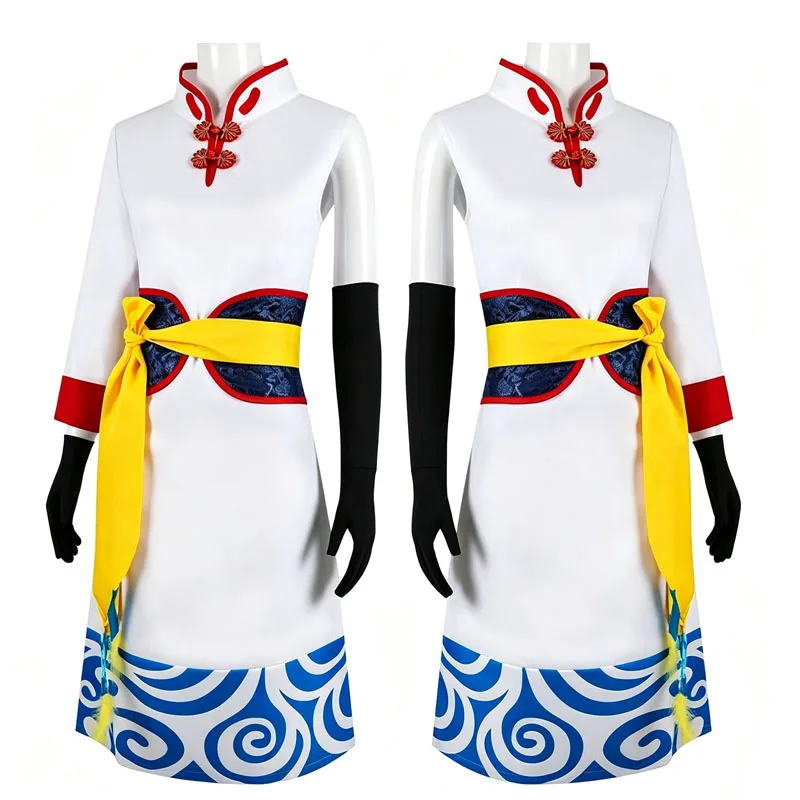 Anime Kagura Cosplay Cheongsam Outfit Erwachsenen-Halloween-Kostüme für Frauen