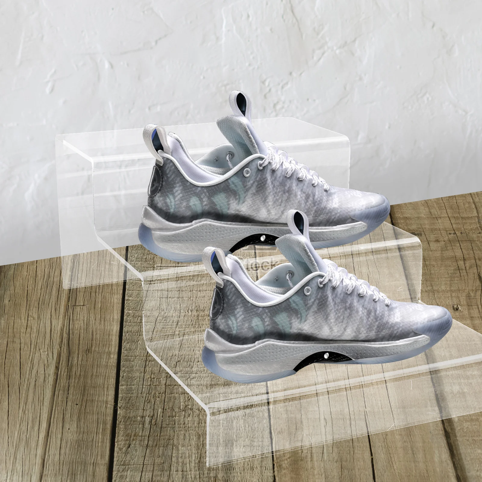 

1Pcs High Heel Shoe Storage Rack Transparent Acrylic Three-Layer Display Stand for Shoes Bags Cosmetics Organizer Home Store