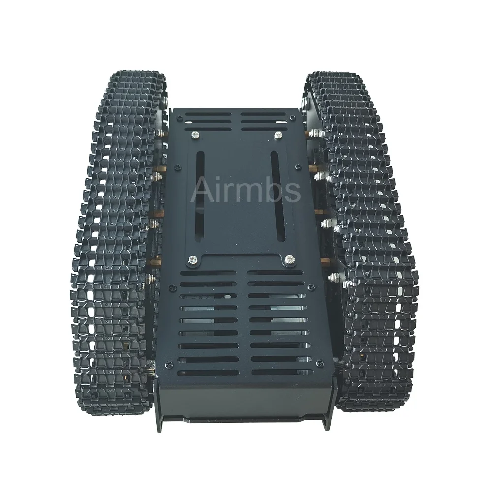 10 kg di carico in metallo sospeso forte assorbimento degli urti cingolato serbatoio robot telaio per auto 12 V motore codificato per braccio robot Arduino STM32