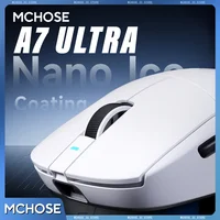 Ratón Inalámbrico para Juegos MCHOSE A7 V2 Ultra, Sensor de Alta Precisión Pixart3950, Diseño Ligero, Frecuencia de Actualización de 8000Hz, Realtek Master