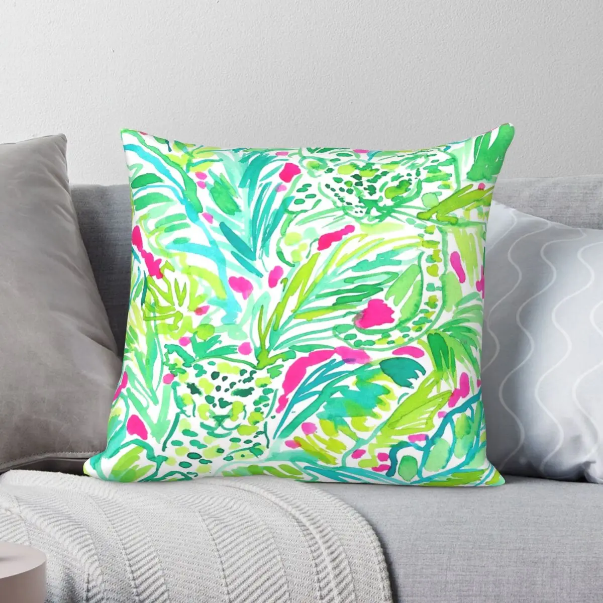 

Full Seaweed Pillowcase Polyester Linen Velvet Creative Zip Decor Home Cushion Cover