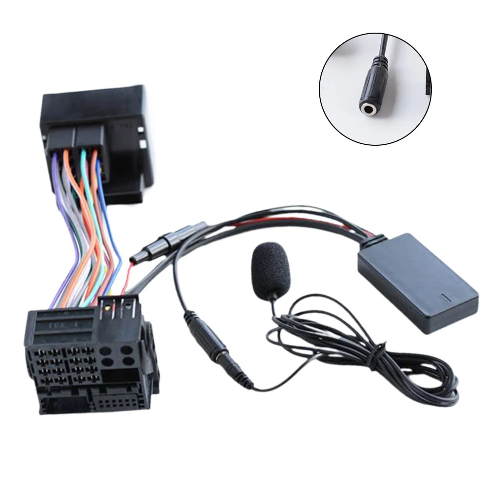 For BMW E83 For X3 Radio Bluetooth-Compatible AUX IN Audio 12pin  5-12V 27CM Cable Adapter For MINI Car Accessories