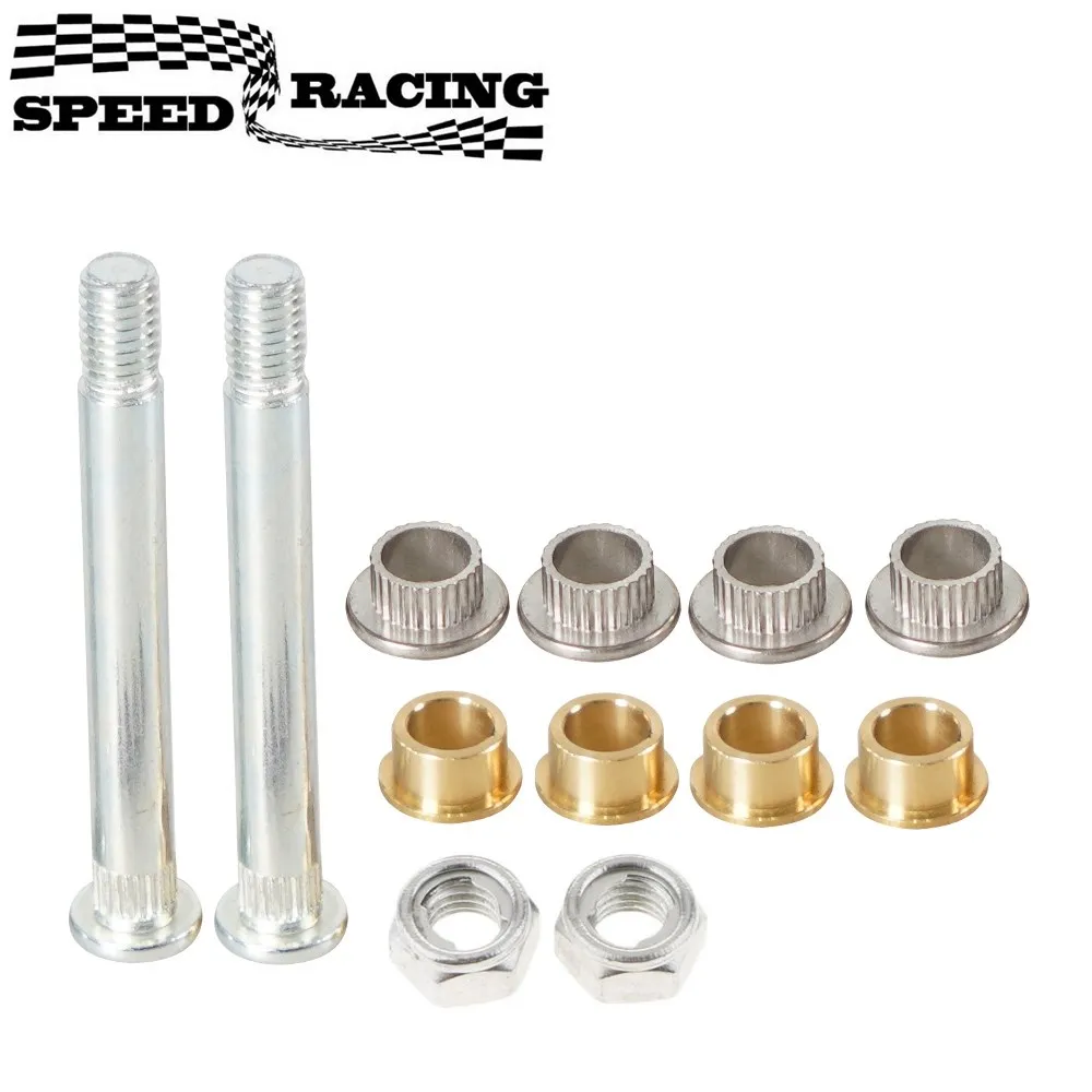 Front Door Hinge Pin Bushing Repair Kit 2 Pins Lock Nuts 1 Door For Mercury Ford Mustang 1994-2004 Good DH-1034