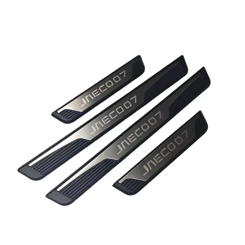 For CHERY JAECOO J7 2023 2024 Car Accessories 4pcs/Lot ABS Stainless Steel Door Sill Pedal Scuff Plate
