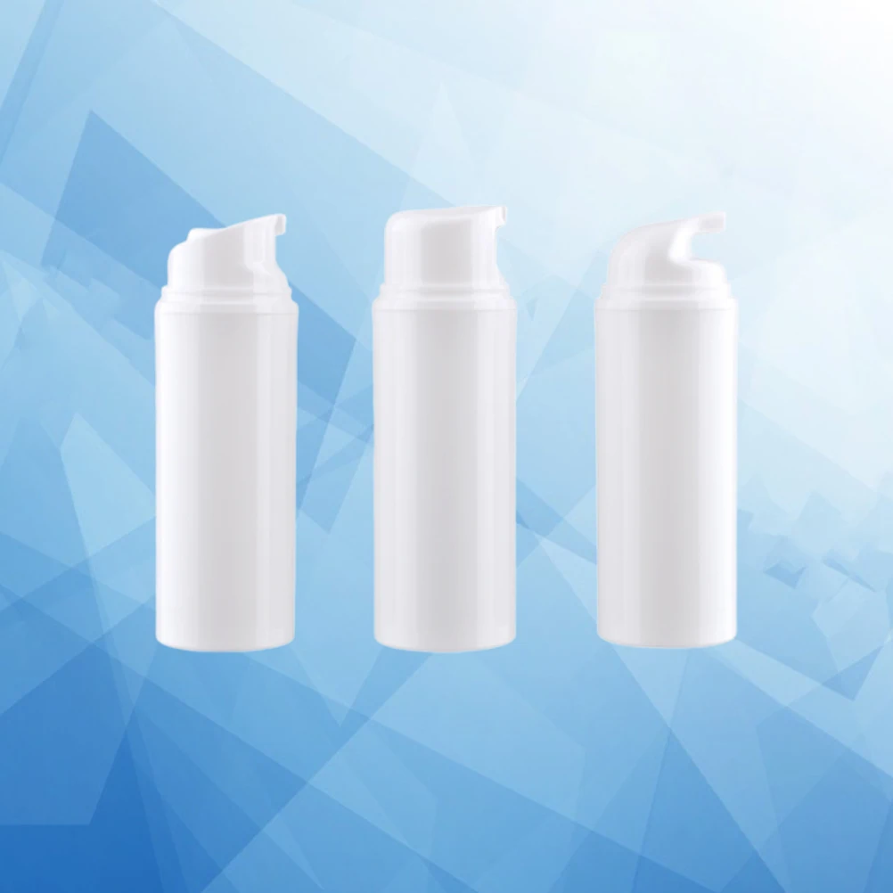 

3pcs Plastic Shampoo Lotion Sub Container Empty Travel Bottle For Cosmetics Storage Lightweight Durable Smooth Surface Ideal