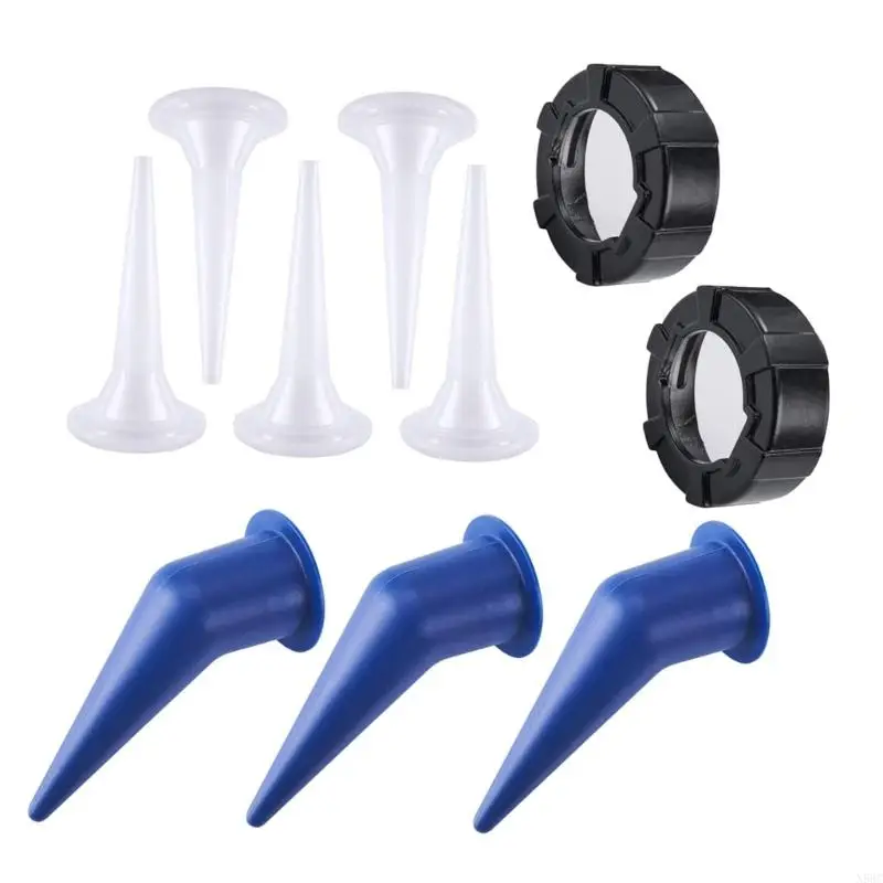 N58C Saucisse Cauflks Handle Buzzle Set Caps Caps cônes polyvalents Boes-outil buse calfeutrage saucisse