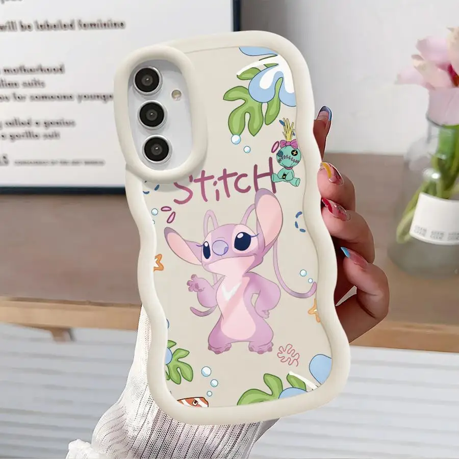 Etui na telefon Disney Cute Stitch do Samsung Galaxy A14 A13 A15 A23 4G A34 A33 A53 A25 A24 A54 A73 A35 A55 5G A11 Capa Cover