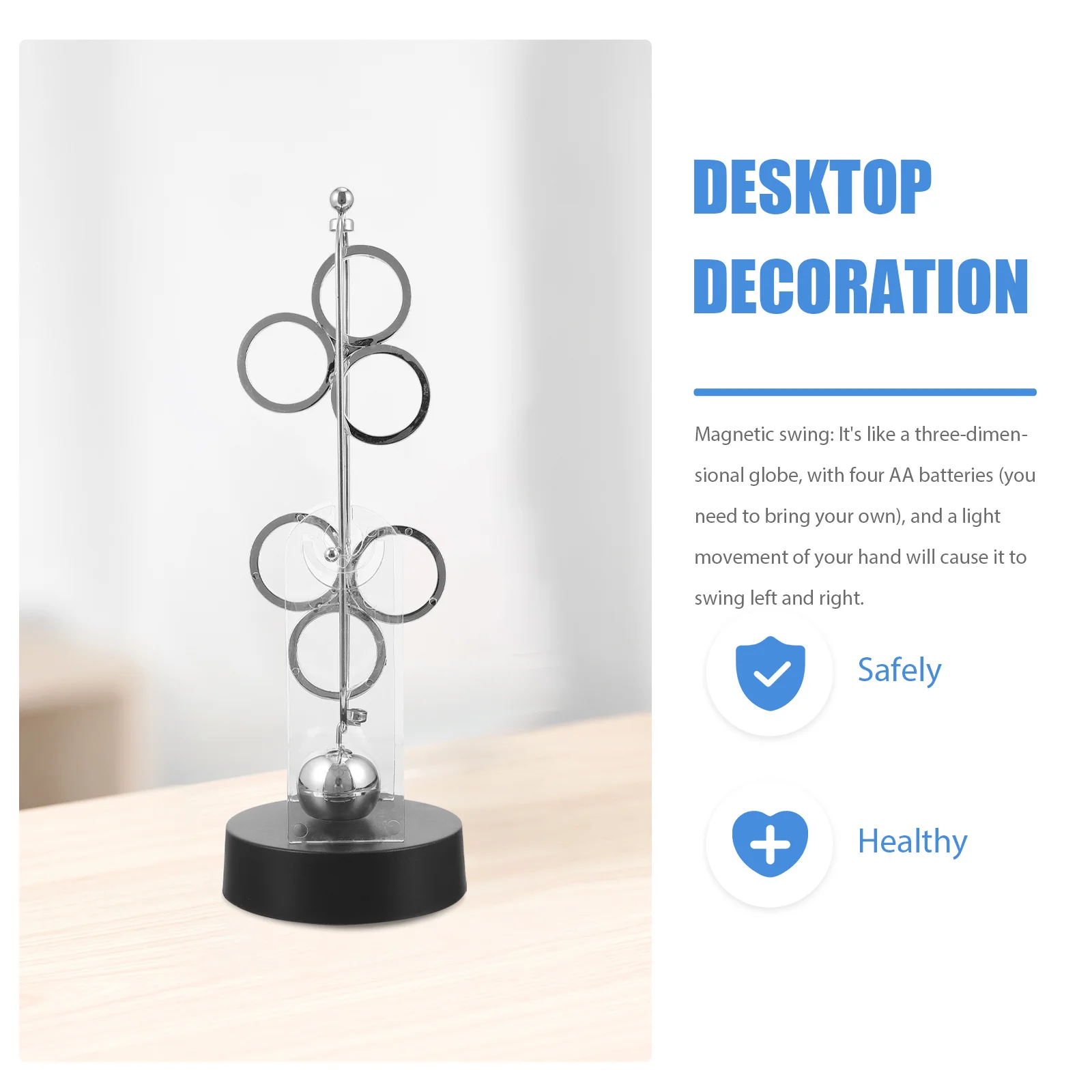 

1Pcs Perpetual Motion Instrument Creative Office Desk Ornament Outer Space Home Decoration Science Perpetual