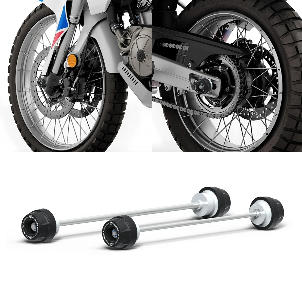 Motorcycle Wheel Spindle Protection Axle Cover Set for Aprilia Tuareg 660 2022-2026