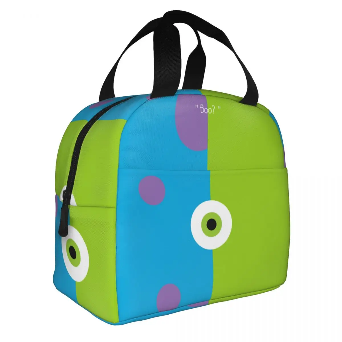 Hiking Boo Zipper Closure Strengthen Handles Disney Monsters University Sullivan Lunch Boxes High School Hand Bag