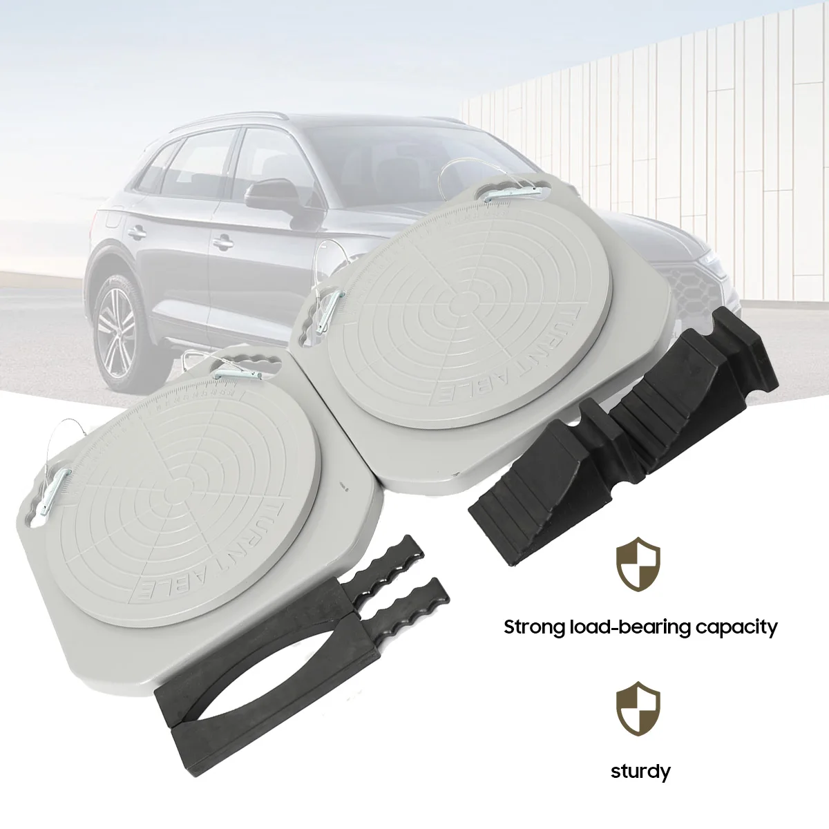 Wheel Aligner System Turnplates Turntables Radius Plates with Scale for Alignment Sci