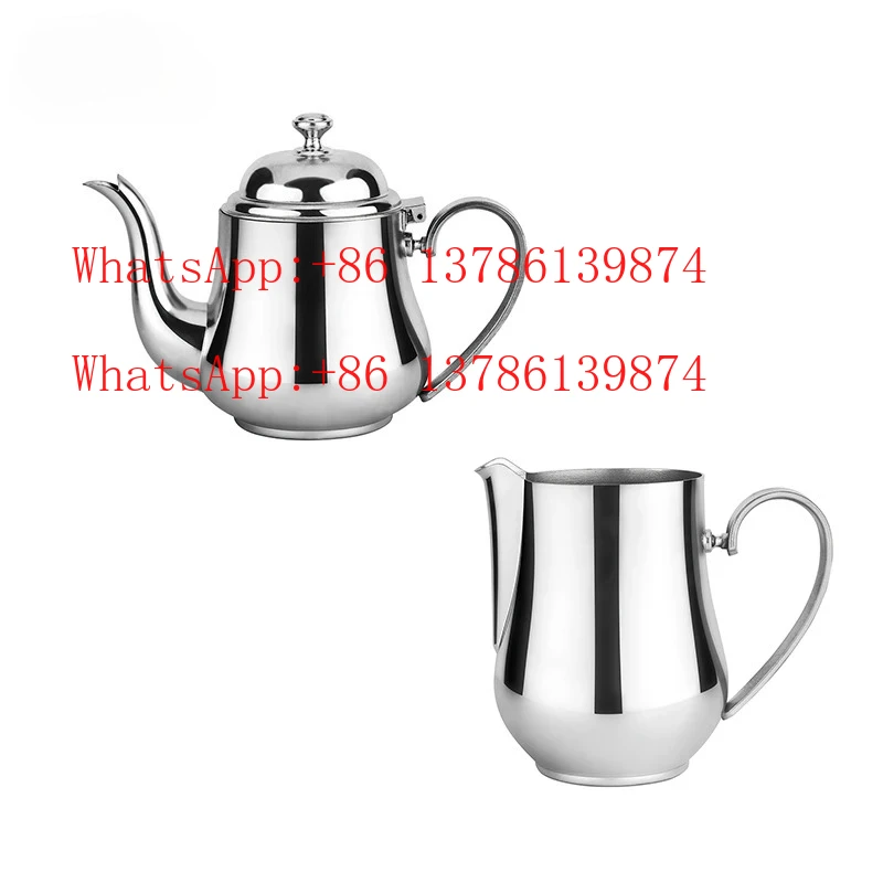 

Commercial Stainless Steel Mirror Polished Tea or Coffee Pot Set Arabic Coffee Set Arabic Tea and Coffee Set