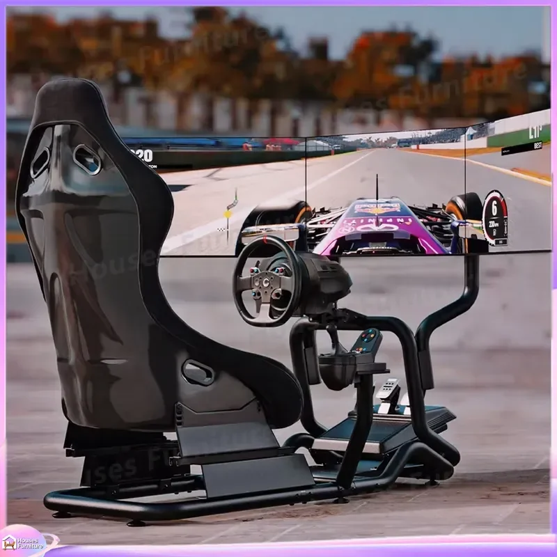 210 Racing Gaming Chair Adjustable Fiberglass Bucket Seat Simulator Cockpit Ergonomic Computer Desk Office Gamer Seat High - view 5