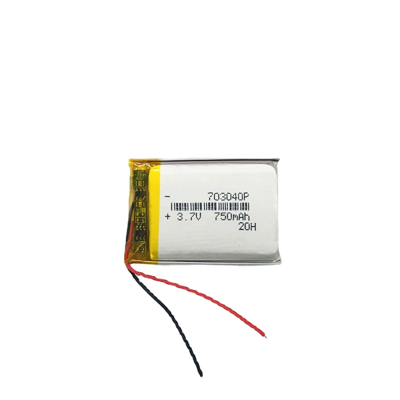 

703040 750mah 3.7V Lithium Polymer Battery For GPS MP3 MP4 Bluetooth Speaker LED Light Camera Rechargeable Li-polymer Batteries