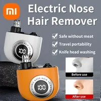 Xiaomi Mini Electric Nose Hair Remover Men's Nose Hair Scissors Digital Display Portable Shaving Nose Hair Trimmer VGR