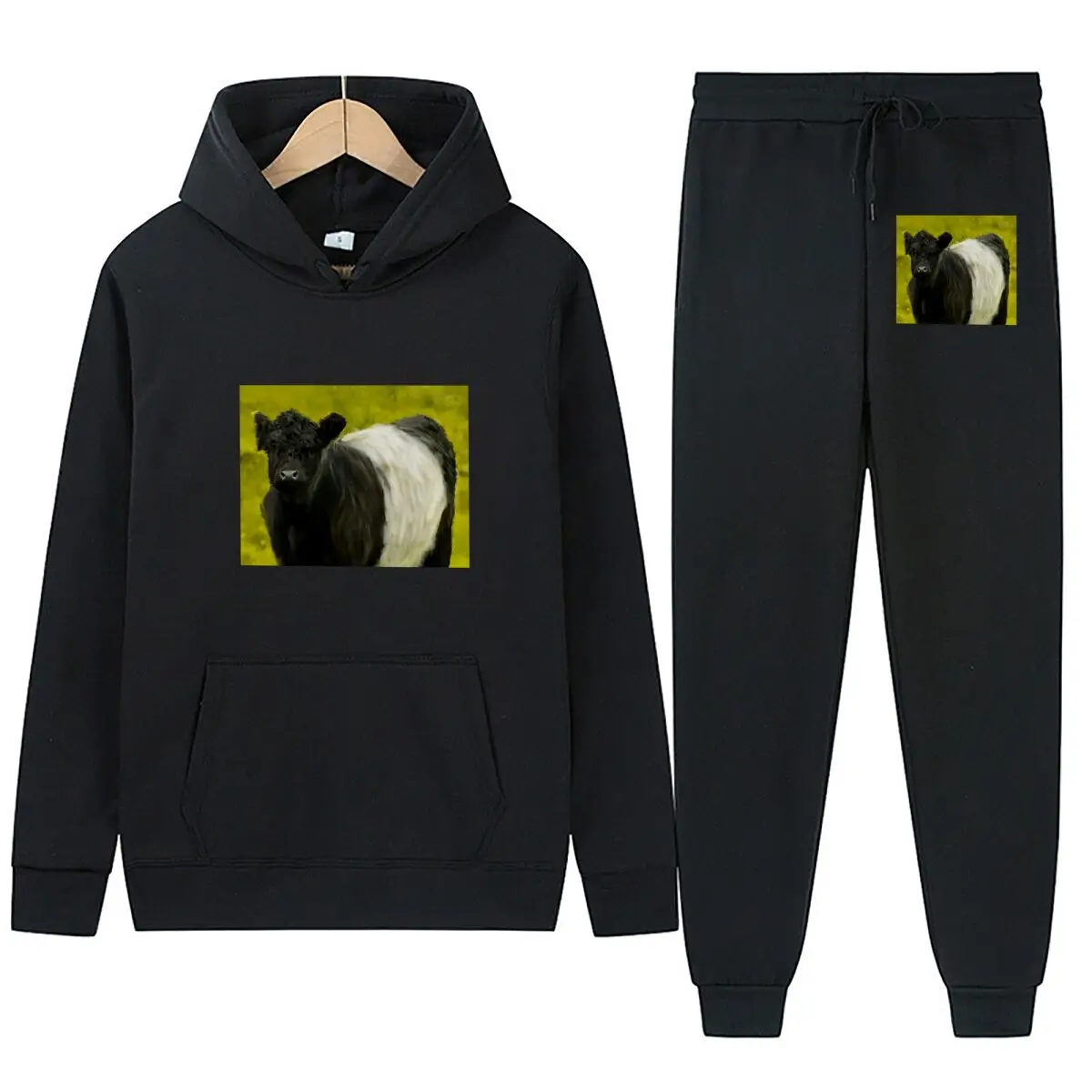 بحزام جالواي بحزام جالواي البقرة - صورة artv هوديس قمصان سويت شيرت بقلنسوة ملابس رياضية للجنسين #3