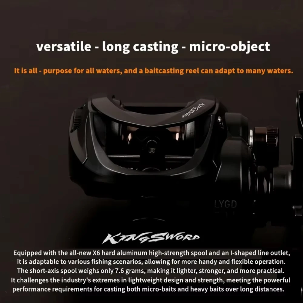 Carrete ultraligero carbono – Freno magnético 7.2:1 para micromaterial - imagen 5