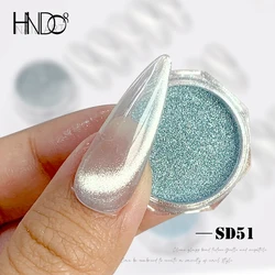 HNDO New Silver White Cat Eye Magnetic Powder Glitter 3D Effect for Nail Art Design No Blackening Fine Particles Pigment