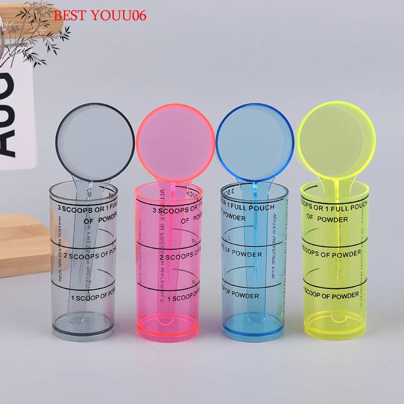 (YOUU06)Plastic Dental Alginate Spoon Measuring Scoop For Liquid Dental Lab Oral Impression Material Mixing Cup Powder Surveying