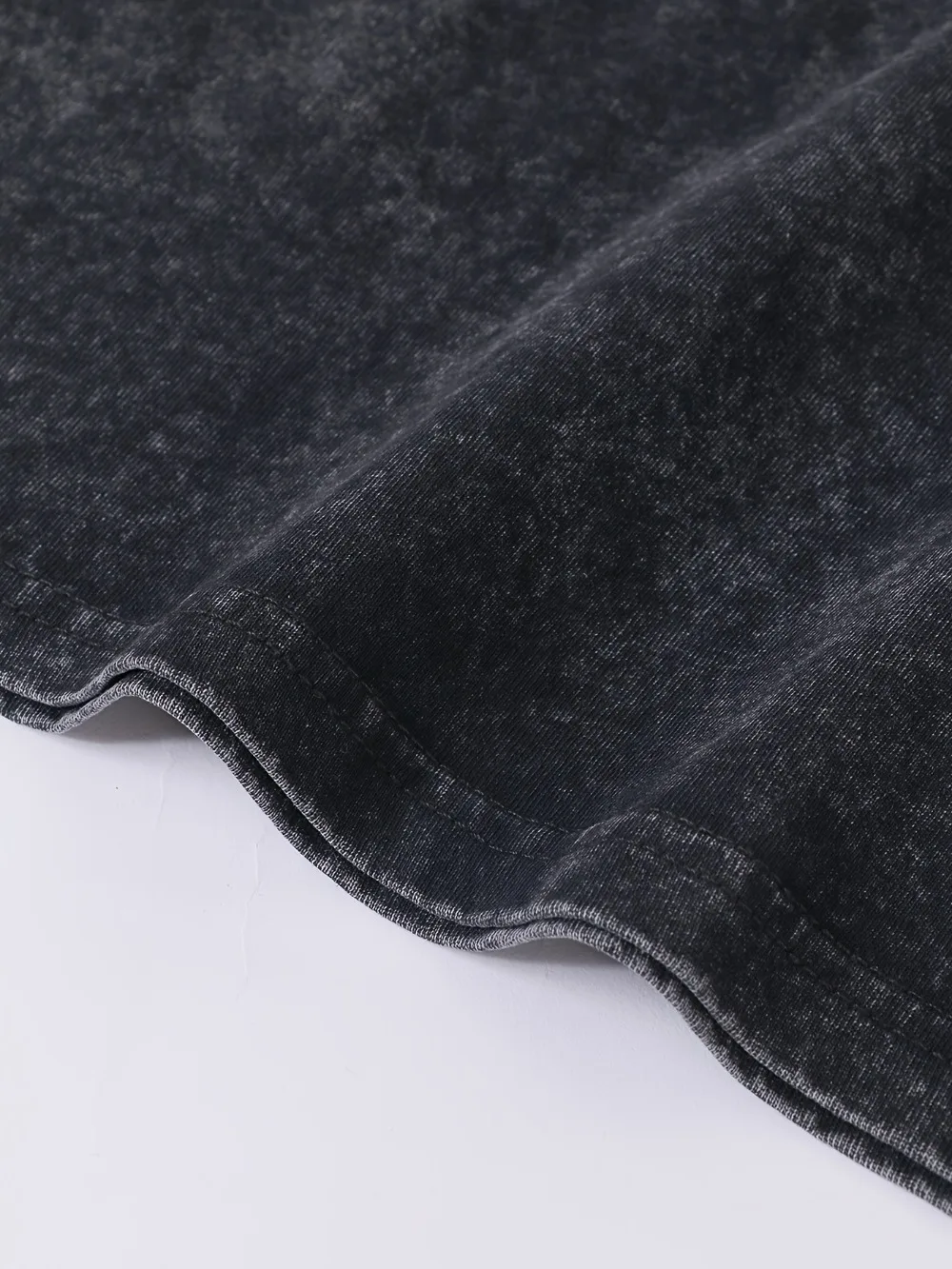 Herren T-Shirt Distressed Cotton Washed Sommer Retro bedrucktes T-Shirt Retro Kurzarm Herren T-Shirt Rundhals-Baumwoll-T-Shirt