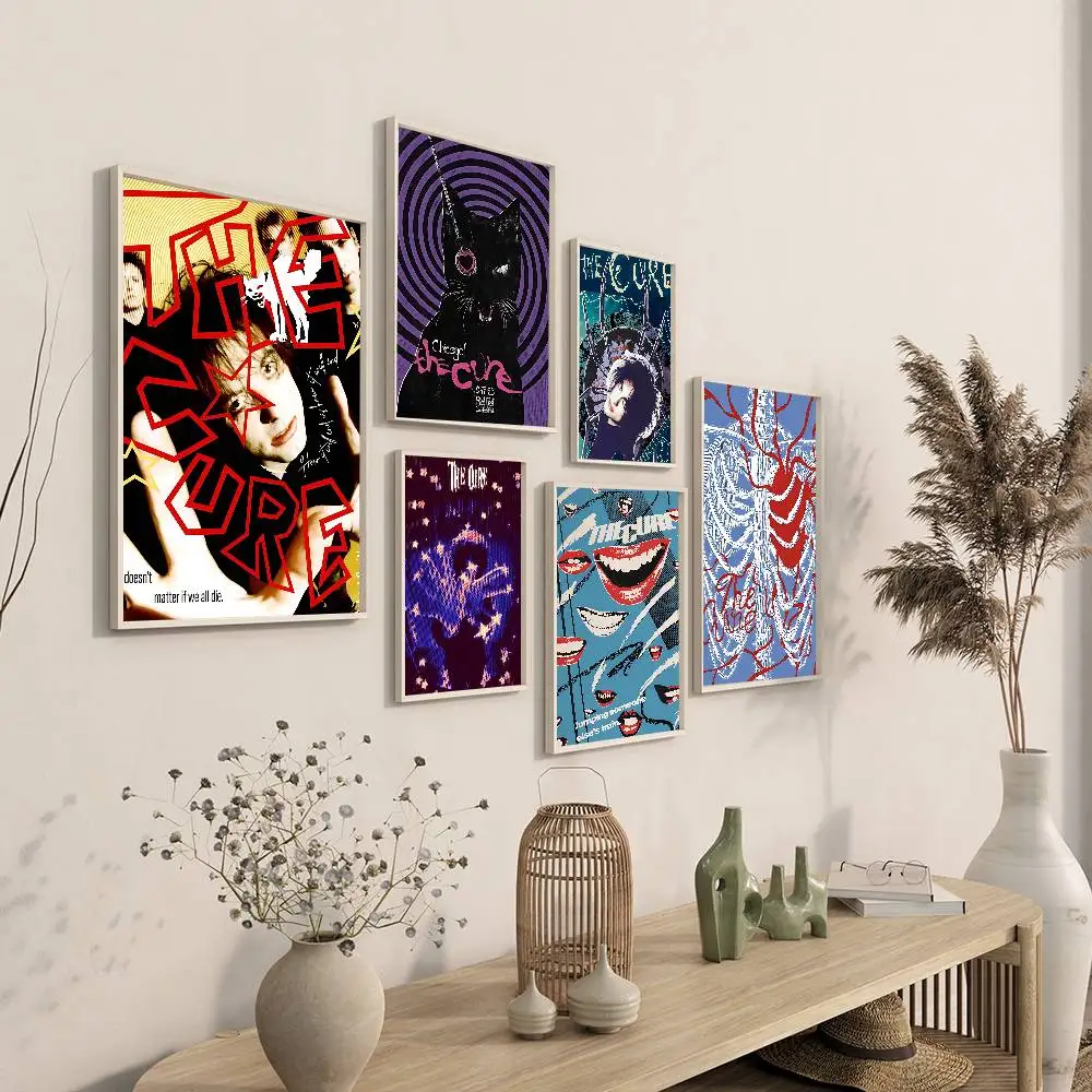 Rock Band T-The C-Cure Anime Posters Sticky HD Quality Wall Art Retro Posters For Home Kawaii Room Decor