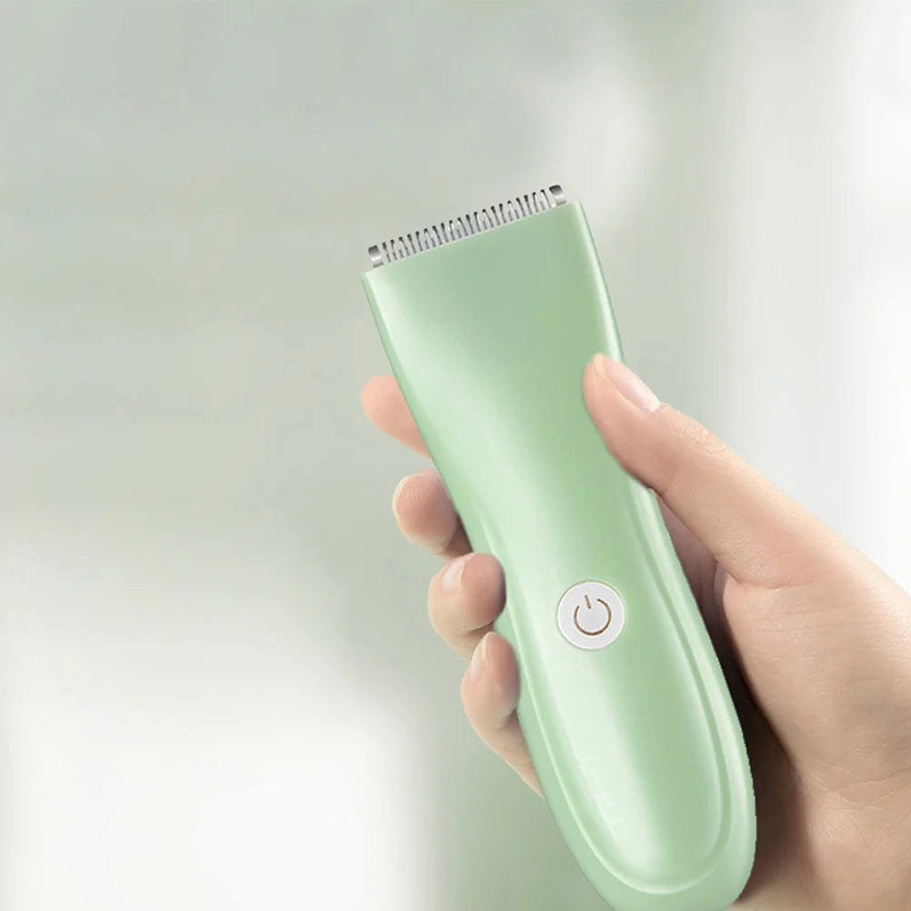 

Baby Hair Clipper Rechargeable Light Green Durable Baby Hair Trimmer Portable Safe Haircut Accessory for Newborn