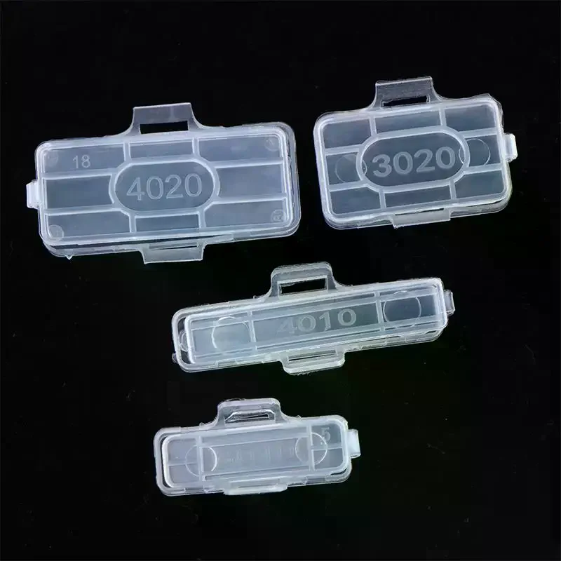 100pcs Cable Label Tag Box Transparent Plastic Cable Tie Marker Wire Sign Name Holder Display Identification Seal Case