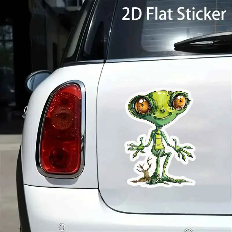 Alien cartoon image car stickers are used for car rear window and bumper waterproof stickers home door and window wall backgroun