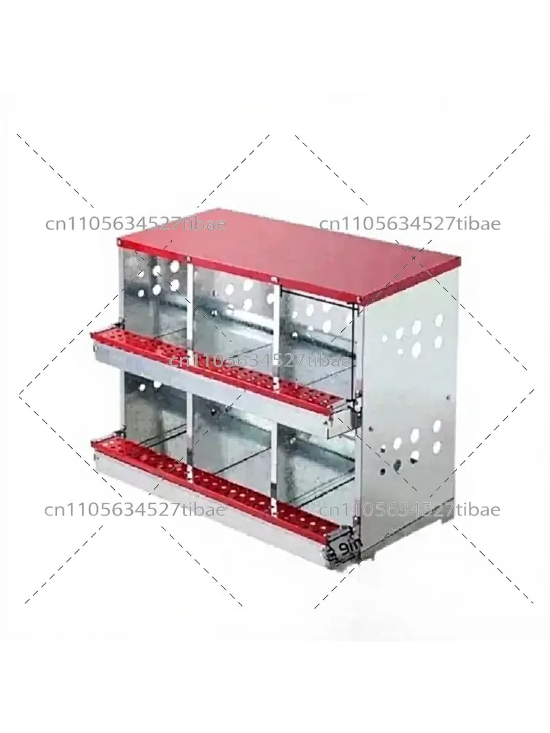 Galvanized Chicken Nest Egg Laying Box Durable Easy to Clean Chicken Cage for Hen House