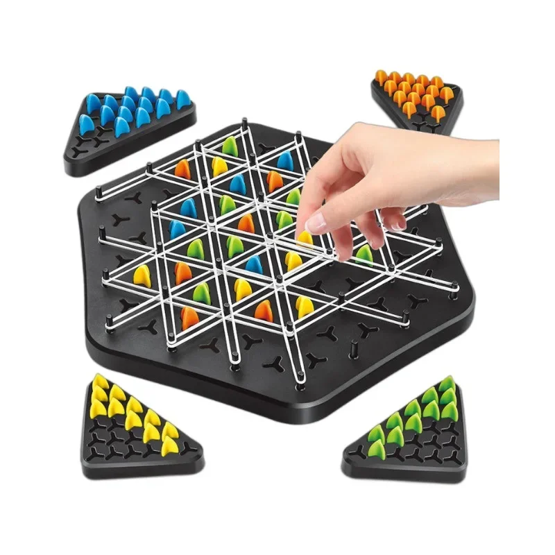 Jeu explorez ecs triangulaire avec élastique, puzzle de géométrie, exercice d'interaction familiale, jouets de réflexion, entraînement de bureau, cadeaux, nouveau